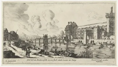 Gezicht op het Louvre en de Tuileries