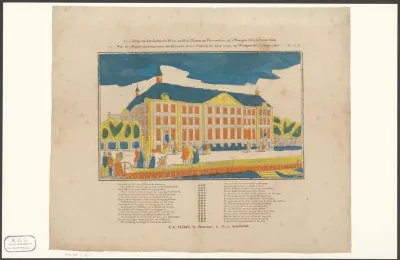 Gezicht op het Lutherse Diaconiehuis te Amsterdam