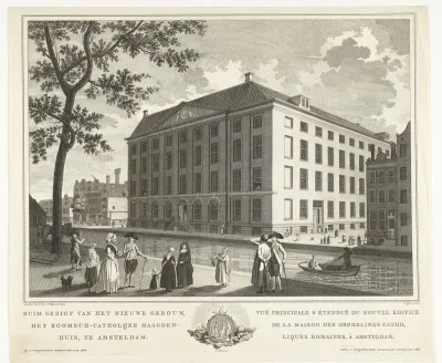 Gezicht op het Maagdenhuis te Amsterdam