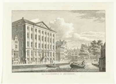 Gezicht op het Maagdenhuis te Amsterdam