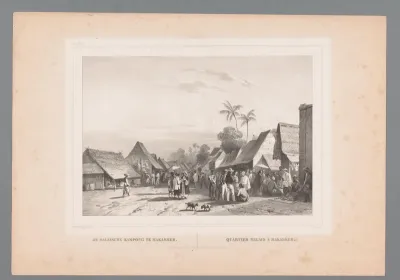 Gezicht op het Maleisisch dorp in Indonesië