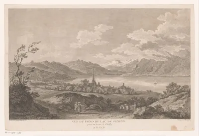 Gezicht op het Meer van Genève