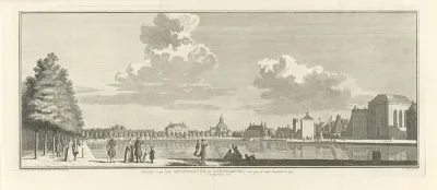 Gezicht op het Molenwater te Middelburg