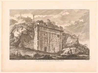 Gezicht op het Monument van Thrasyllos