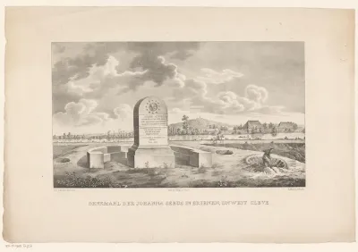 Gezicht op het monument voor Johanna Sebus