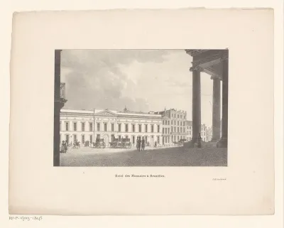 Gezicht op het Muntplein te Brussel