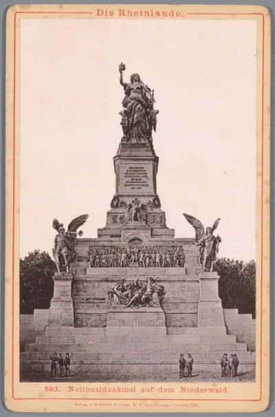 Gezicht op het Niederwalddenkmal