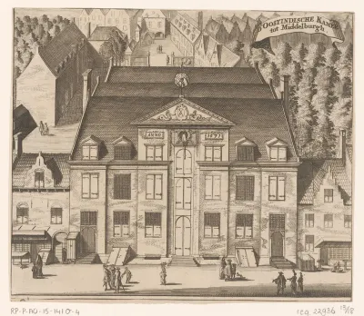 Gezicht op het Oost-Indisch Huis te Middelburg