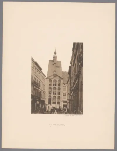 Gezicht op het oud-stadhuis te Maastricht