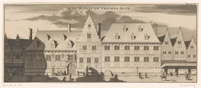 Gezicht op het Oude Mannen- en Vrouwenhuis te Middelburg