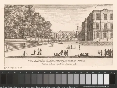 Gezicht op het Palais du Luxembourg