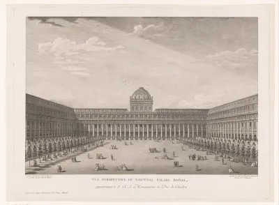 Gezicht op het Palais-Royal