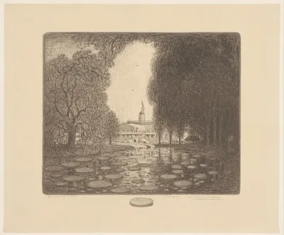 Gezicht op het paleis Buitenzorg te Bogor