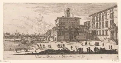 Gezicht op het paleis en de haven van Lyon