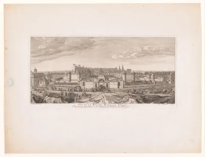 Gezicht op het paleis van Anet