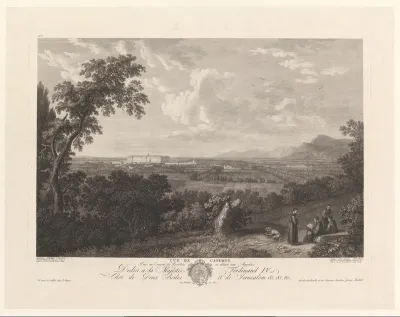 Gezicht op het Paleis van Caserta