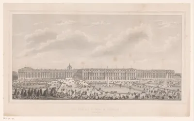 Gezicht op het Paleis van Versailles
