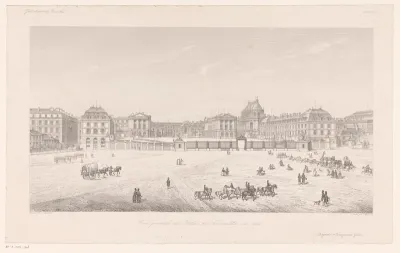 Gezicht op het Paleis van Versailles