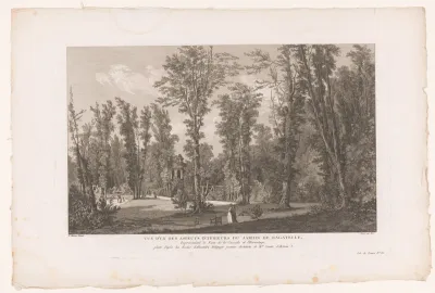 Gezicht op het Parc de Bagatelle