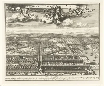 Gezicht op het park van Enghien (Edingen)