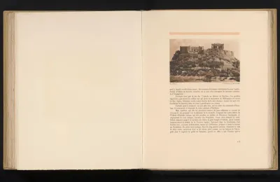 Gezicht op het Parthenon op de akropolis van Athene