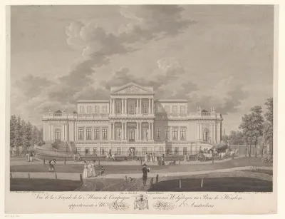 Gezicht op het Paviljoen Welgelegen in Haarlem