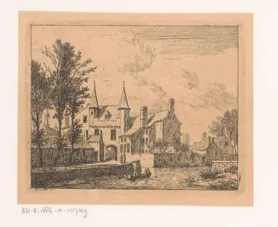 Gezicht op het Prinsenhof te Gent