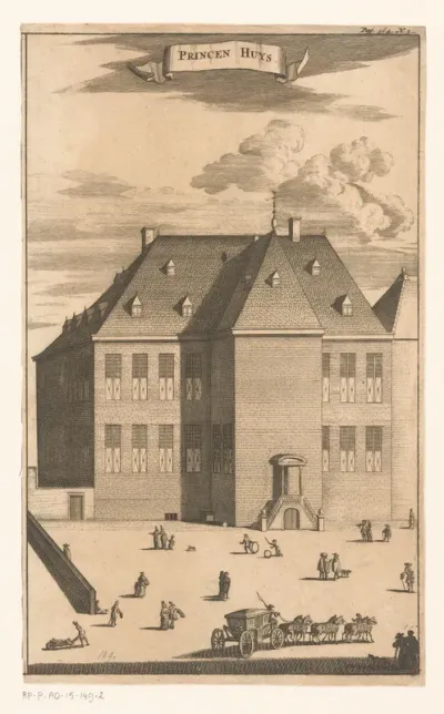 Gezicht op het Prinsenhuis te Vlissingen
