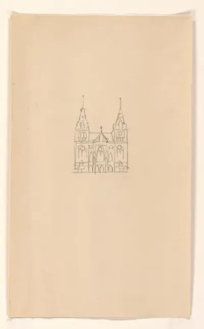 Gezicht op het Rijksmuseum, zijde Stadhouderskade
