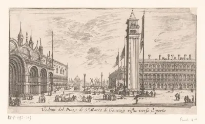Gezicht op het San Marcoplein in Venetië