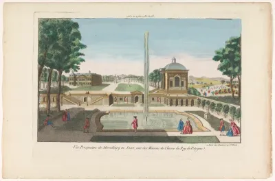 Gezicht op het Schloss Moritzburg