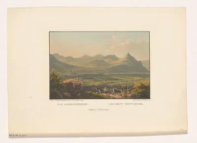 Gezicht op het Siebengebirge