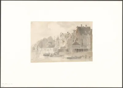 Gezicht op het Singel bij de Haarlemmersluis