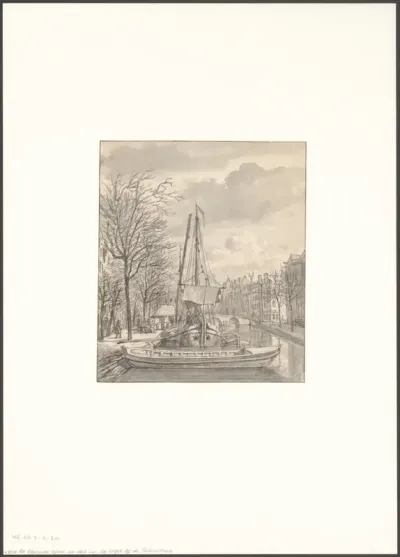 Gezicht op het Singel bij de Kleerenveer