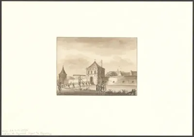 Gezicht op het Singel gezien naar de Heypoort