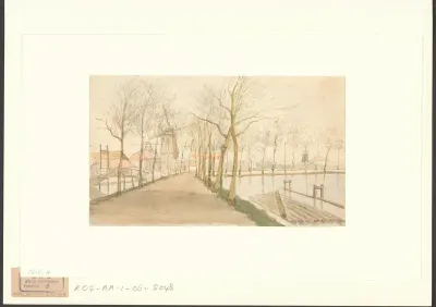 Gezicht op het Singel tussen de Raampoort en de Zaagmolenpoort