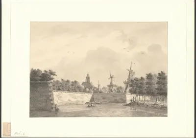 Gezicht op het Singel tussen de Weteringpoort en de Utrechtsepoort