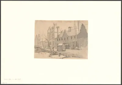 Gezicht op het Sint Andrieshofje aan de Egelantiersgracht