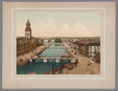 Gezicht op het Södra Hamngatan in Göteborg