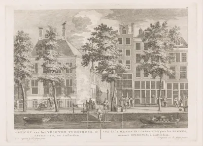 Gezicht op het Spinhuis te Amsterdam