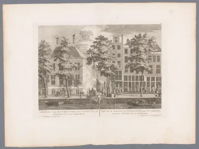 Gezicht op het Spinhuis te Amsterdam