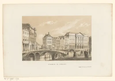 Gezicht op het stadhuis in Utrecht