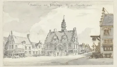 Gezicht op het stadhuis van IJsselstein