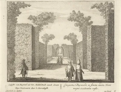 Gezicht op het sterrenbos in de tuin van buitenplaats Duinrell