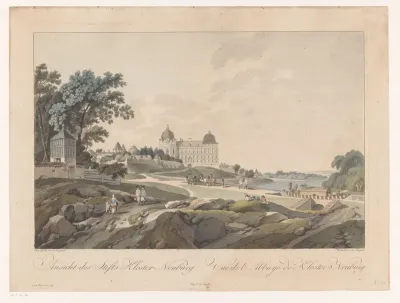 Gezicht op het Stift Klosterneuburg