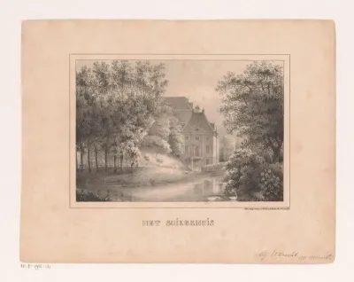 Gezicht op het suikerhuis in Utrecht