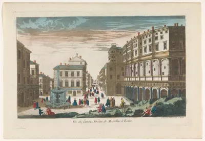 Gezicht op het Theater van Marcellus te Rome