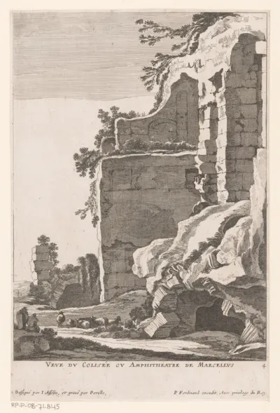 Gezicht op het theater van Marcellus