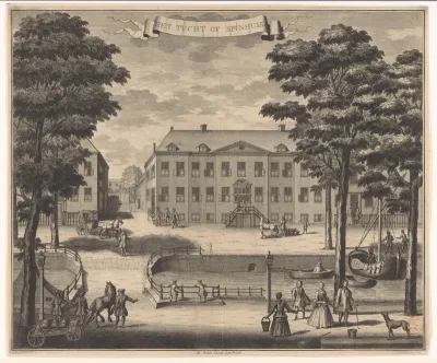 Gezicht op het Tuchthuis te Den Haag