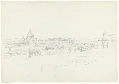 Gezicht op het Vaticaan vanaf Castel S. Angelo